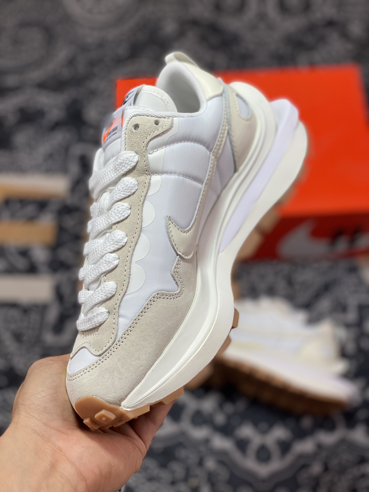 Purely original/cannot be authenticated Sacai x Nike Vaporwaffle 3.0 ” Sail ” White Sail Raw Rubber DD1875-100