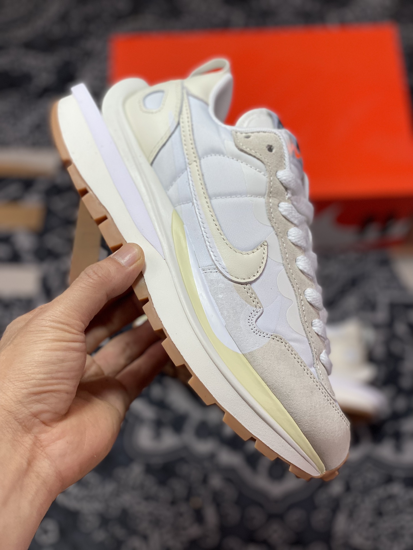 Purely original/cannot be authenticated Sacai x Nike Vaporwaffle 3.0 ” Sail ” White Sail Raw Rubber DD1875-100