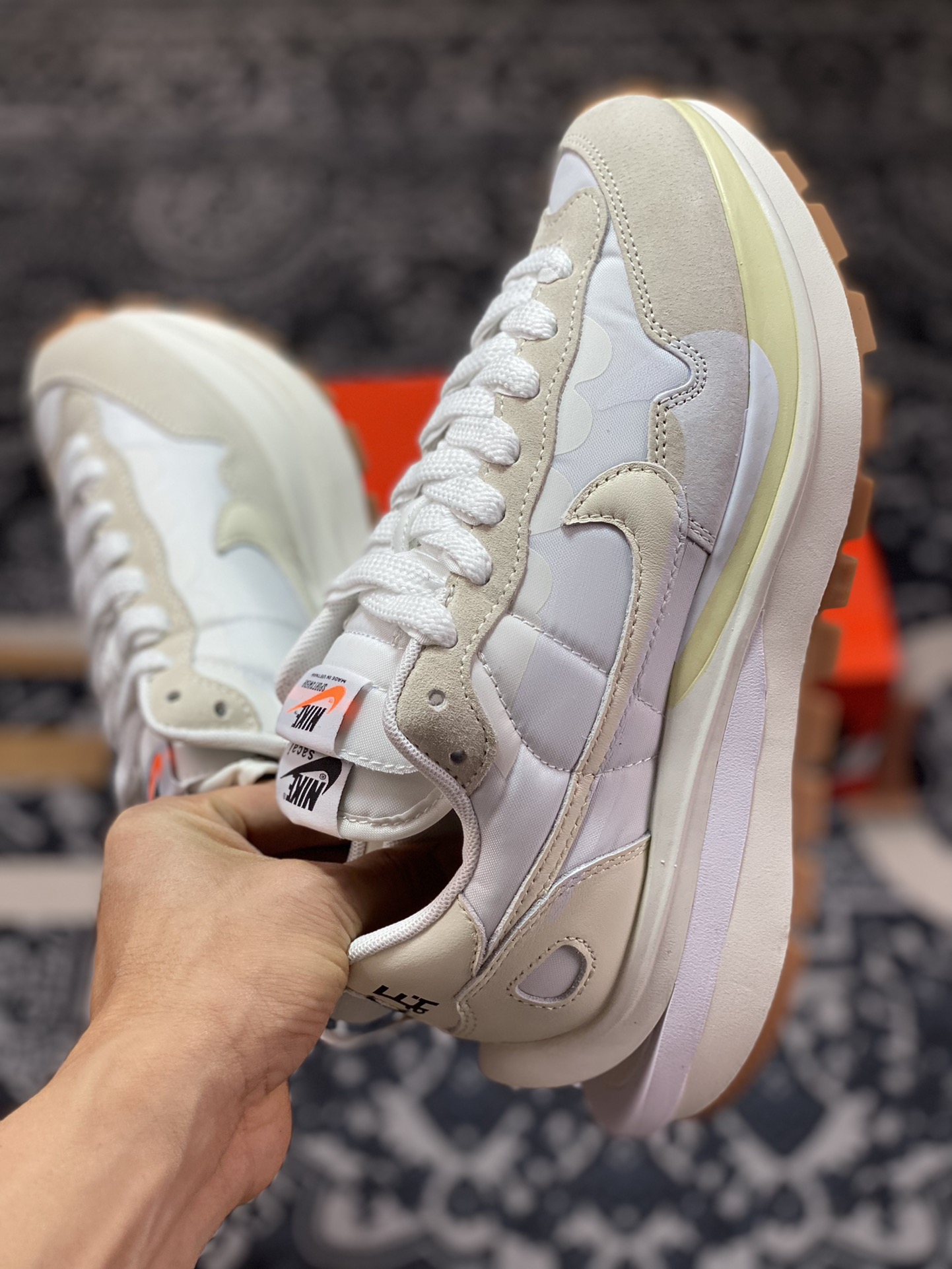 Purely original/cannot be authenticated Sacai x Nike Vaporwaffle 3.0 ” Sail ” White Sail Raw Rubber DD1875-100