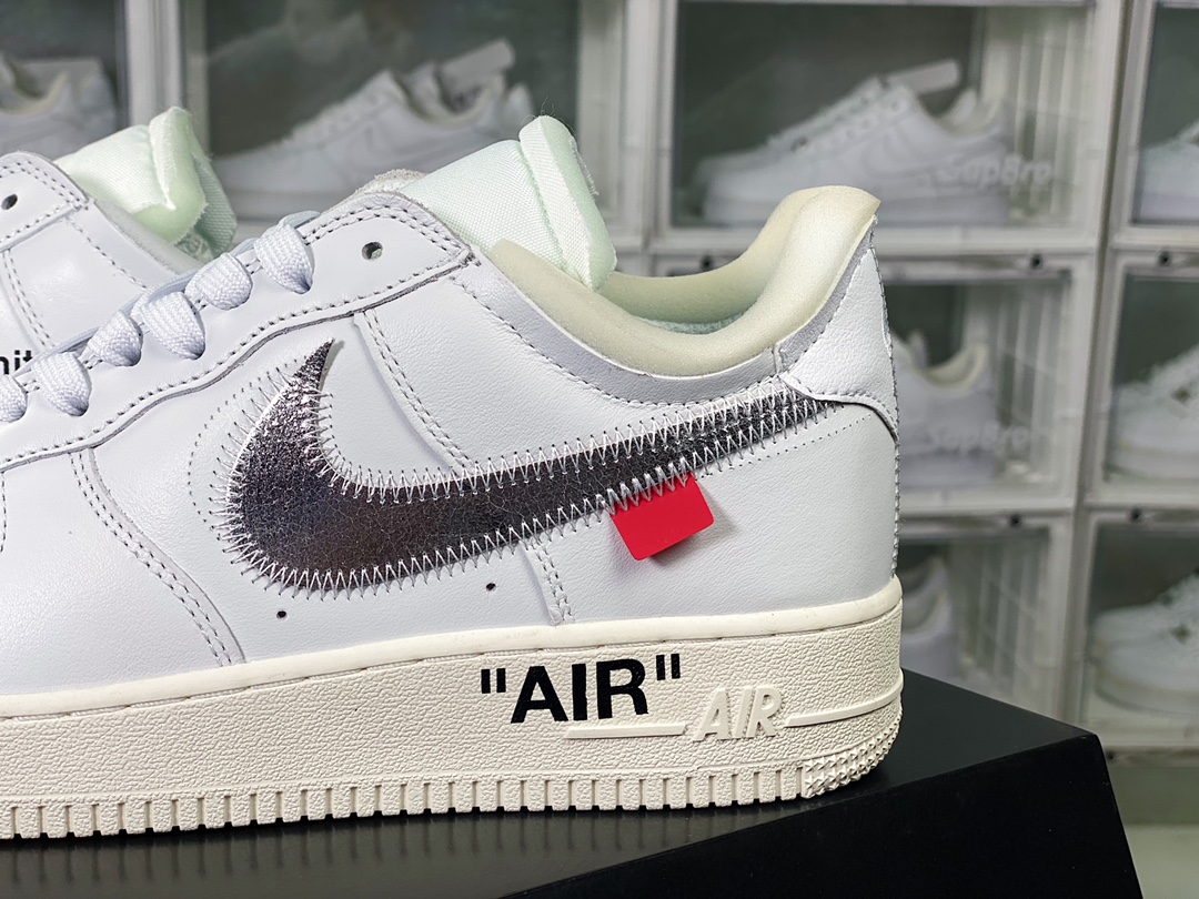 300 Off-White x 【Nike】 Air Force 1'07 Low"White AF100"空军一号板鞋“OW白银钩”AO4297-100