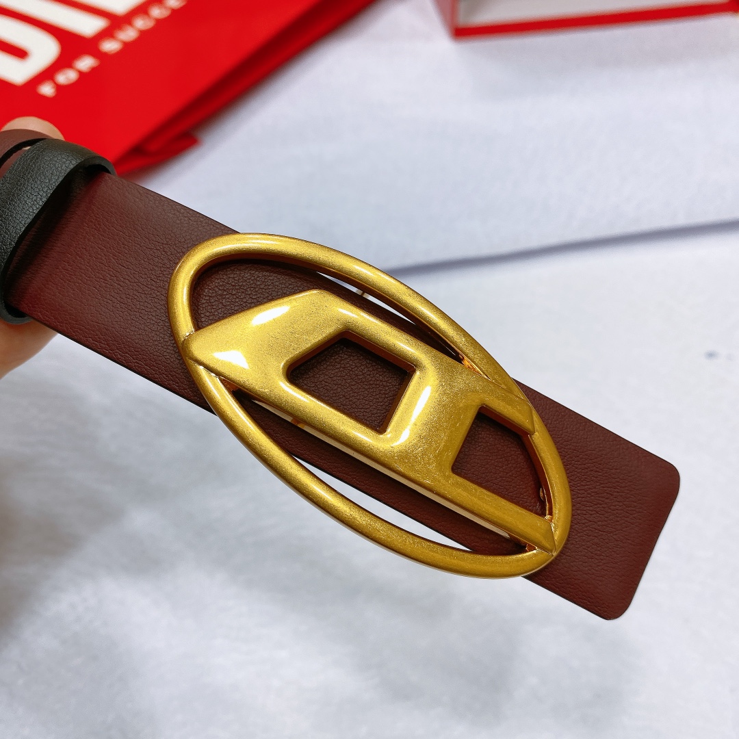 Real-Grade Diesel Skin with Silver Buttons: 3.0 cm Wide, Two-Sided Design - 图片 3
