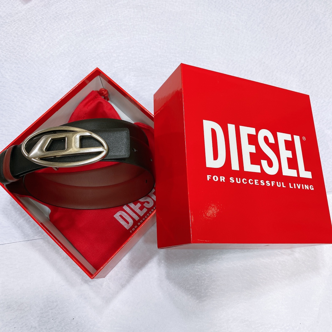“Real-Grade Diesel Skin with Silver Buttons, 3.0 cm Wide, Two-Sided Design” - 图片 2