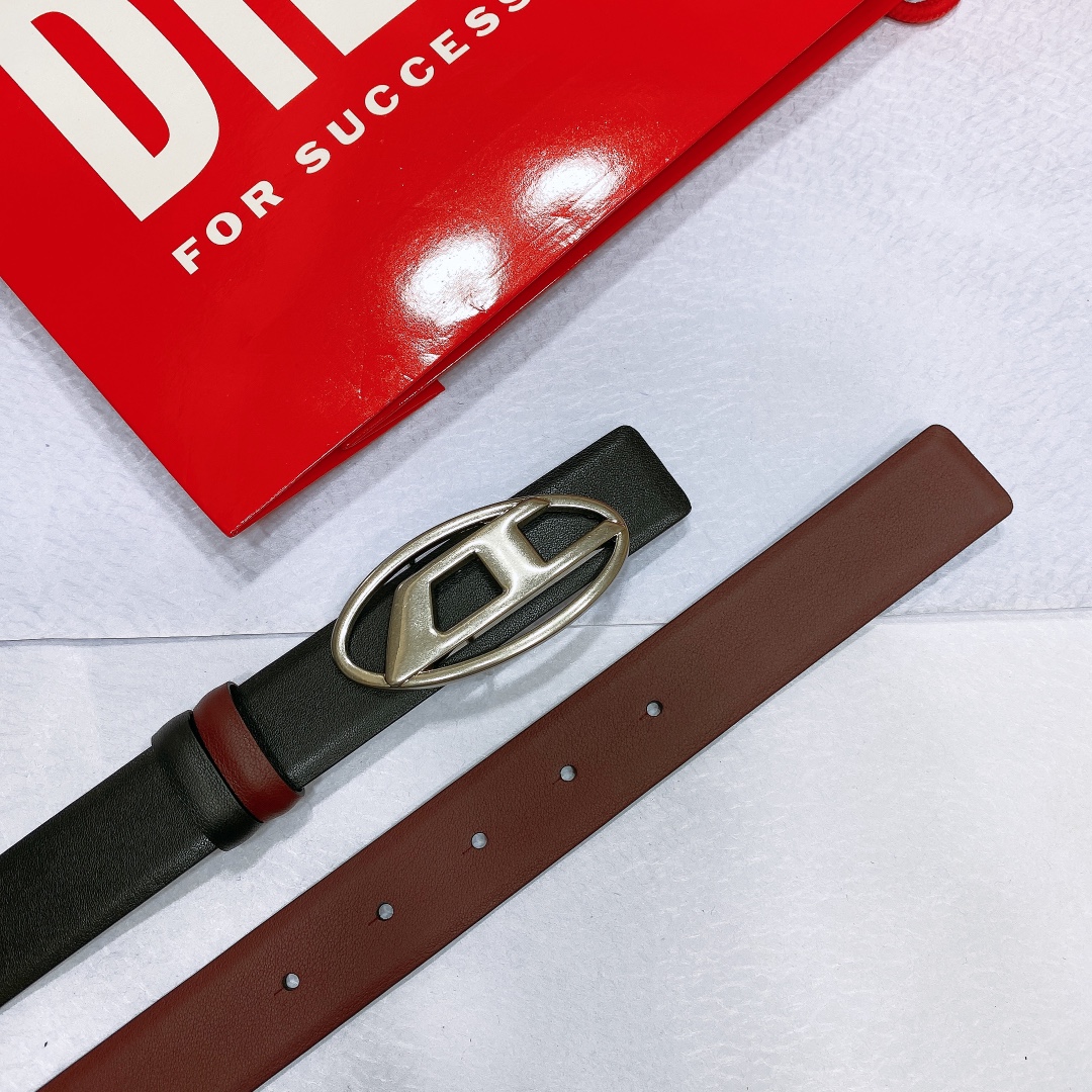 “Real-Grade Diesel Skin with Silver Buttons, 3.0 cm Wide, Two-Sided Design” - 图片 5