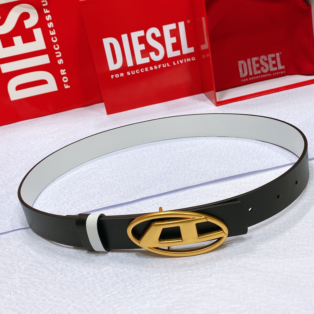 Real-Grade Diesel Skin with Silver Buttons, 3.0 cm Wide Flash, Two-Sided Design - 图片 1