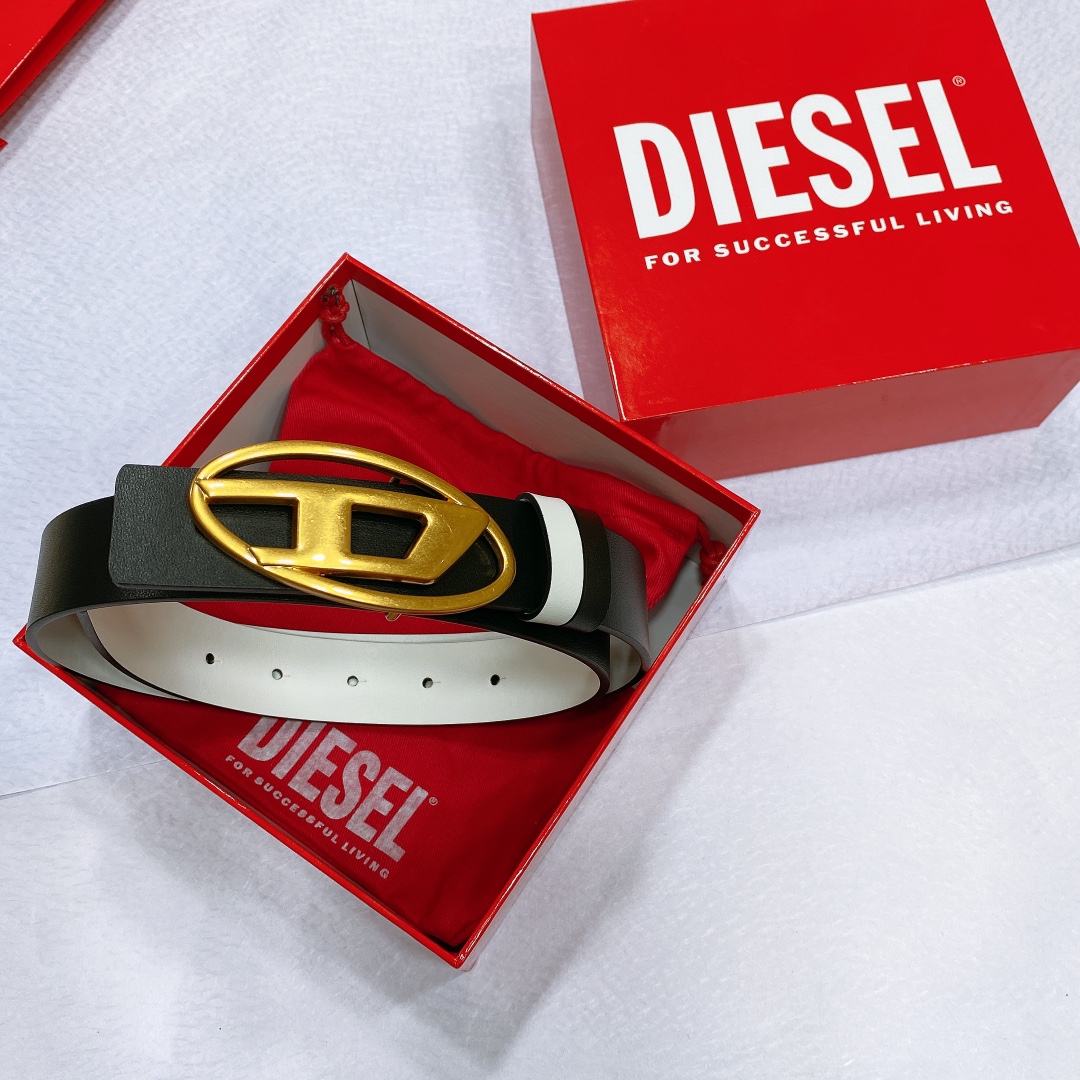 Real-Grade Diesel Skin with Silver Buttons, 3.0 cm Wide Flash, Two-Sided Design - 图片 2