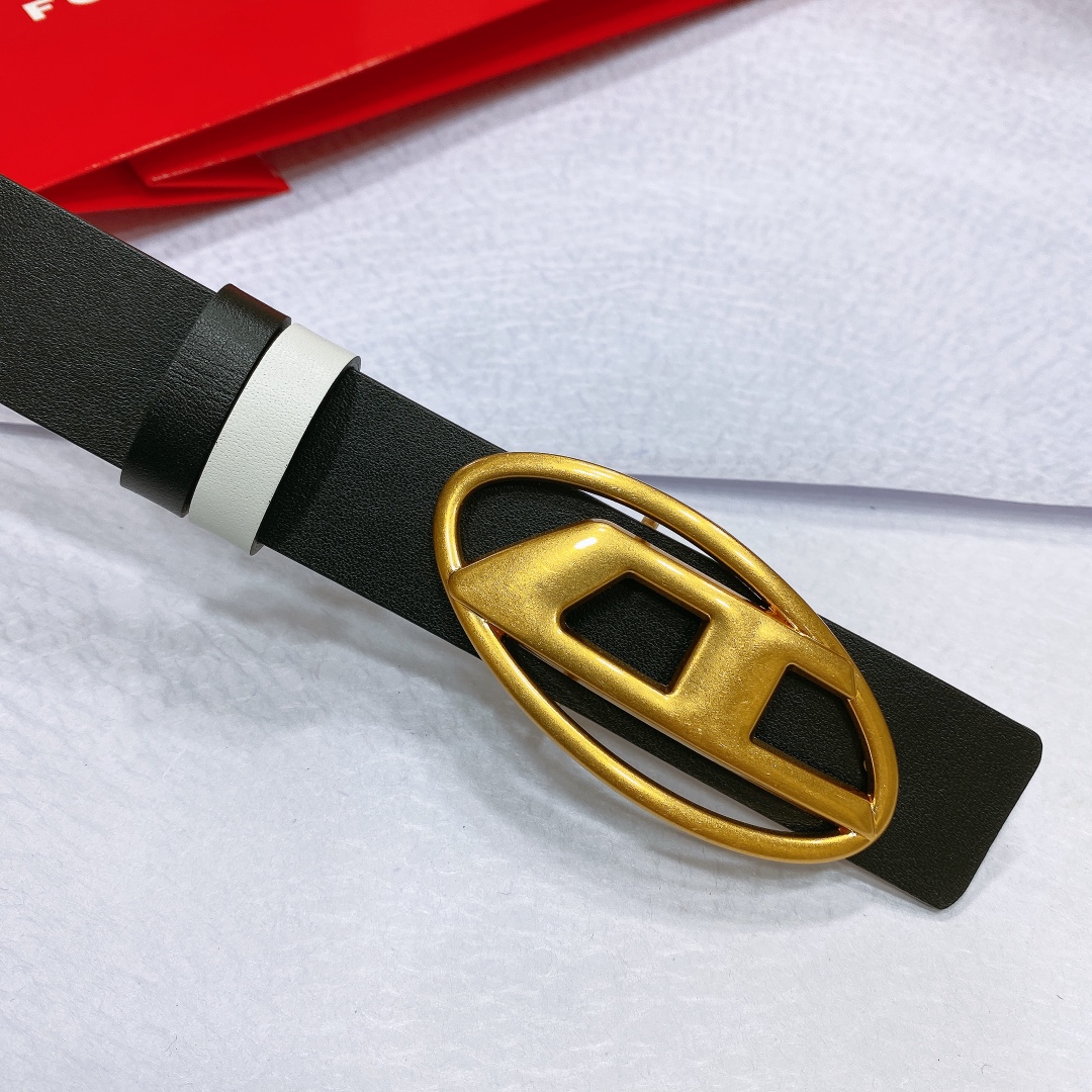 Real-Grade Diesel Skin with Silver Buttons, 3.0 cm Wide Flash, Two-Sided Design - 图片 3