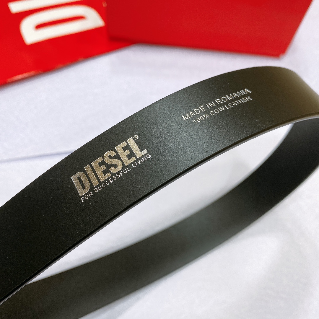 Real-Grade Diesel Skin with Retrospect Silver Buttons, 3.0 cm Wide, Two-Sided Available - 图片 3