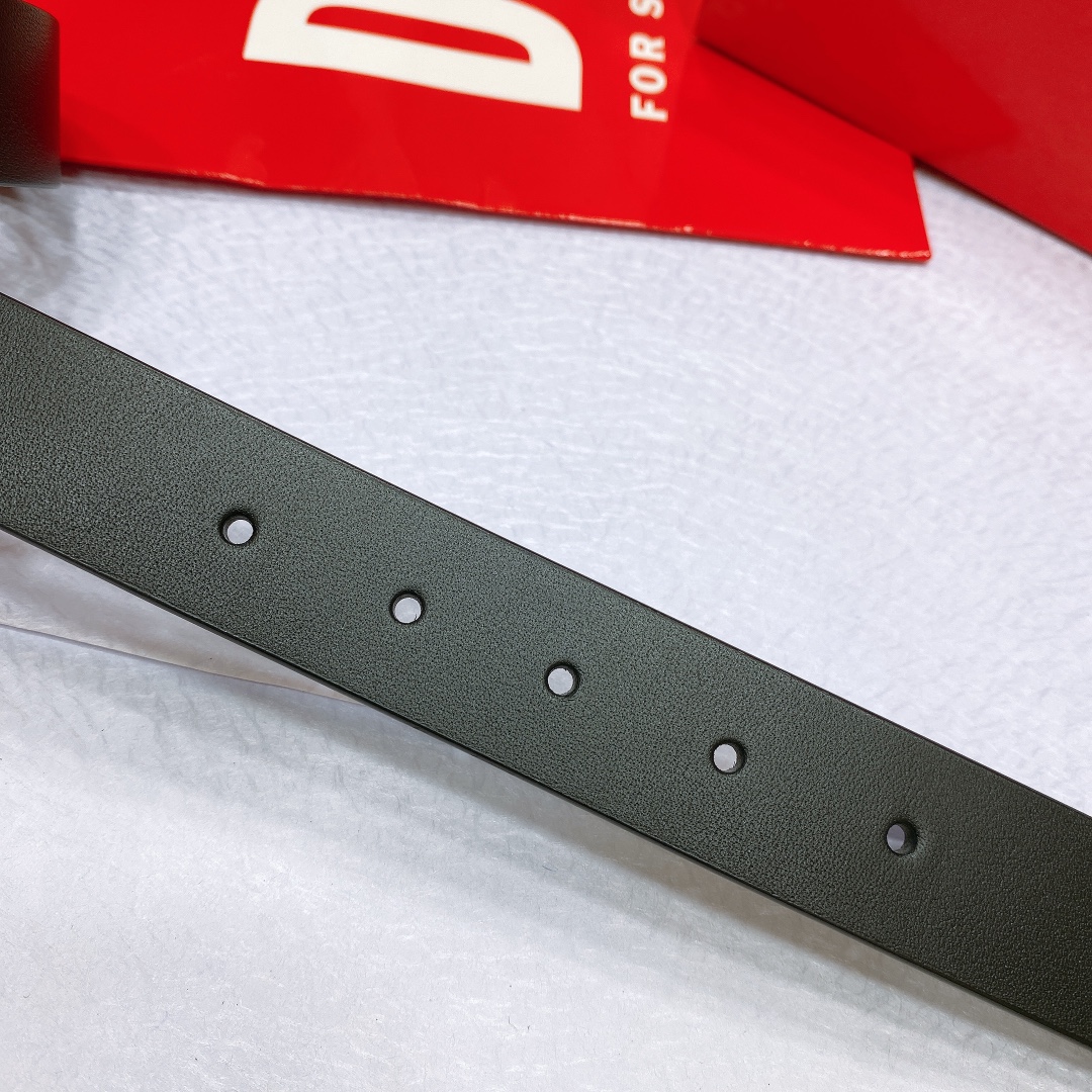 Real-Grade Diesel Skin with Retrospect Silver Buttons, 3.0 cm Wide, Two-Sided Available - 图片 5