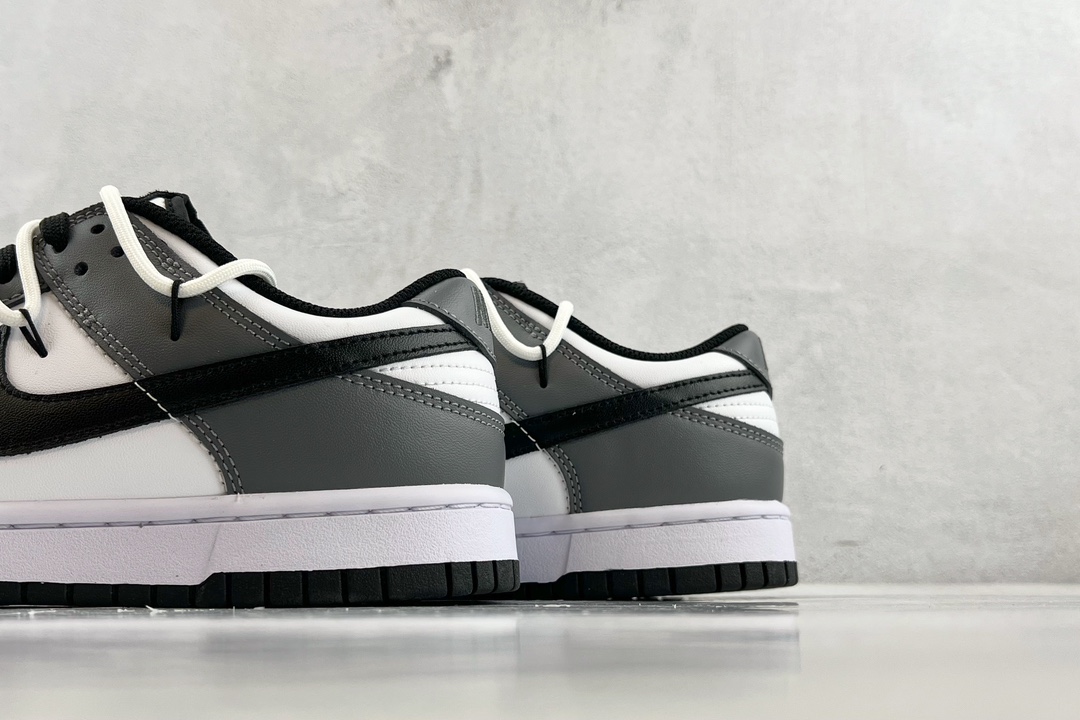 [Customized sneakers] Nike Dunk Low fog color raven black and white gray DD1503-101