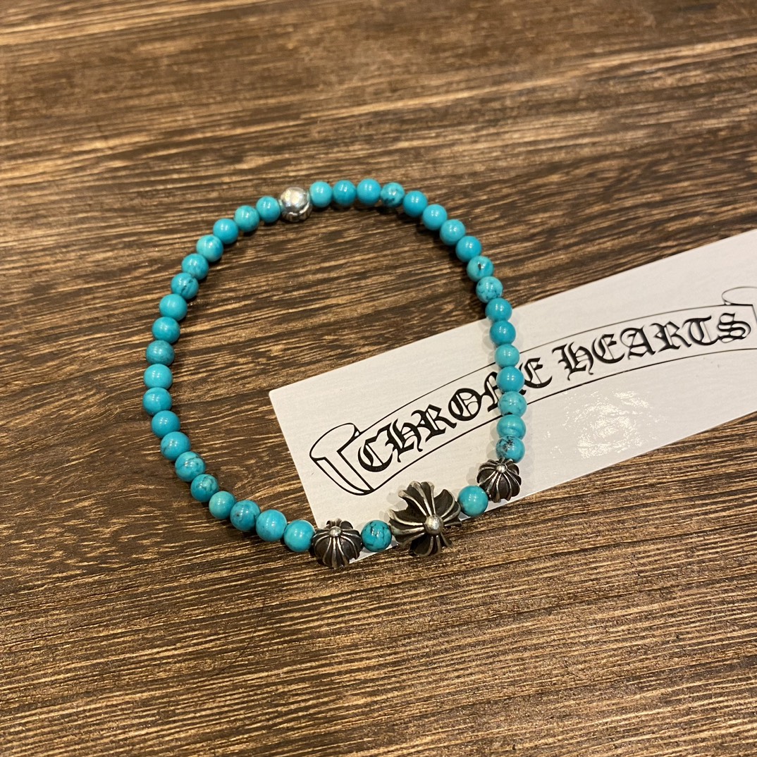 Silver bead bracelet
