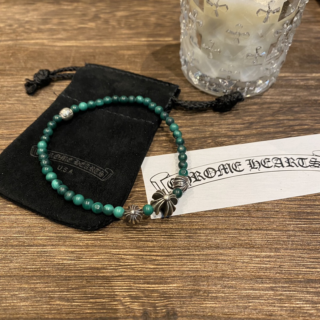Silver bead bracelet