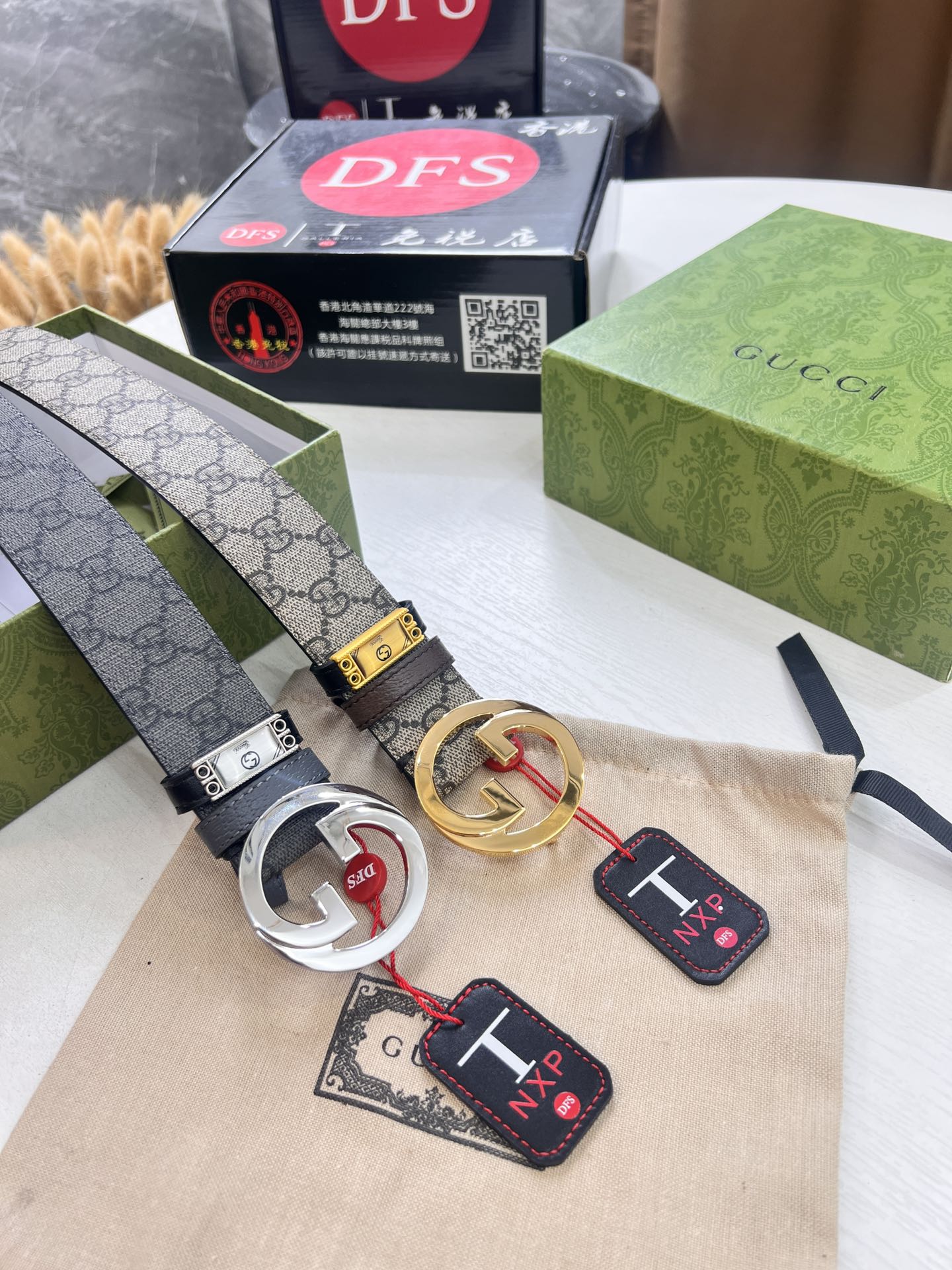 古奇GUCCi男士皮带 ZP开模制作 原厂牛皮低手感手感细腻 内穿GG五金 霸气十足 4.0cm