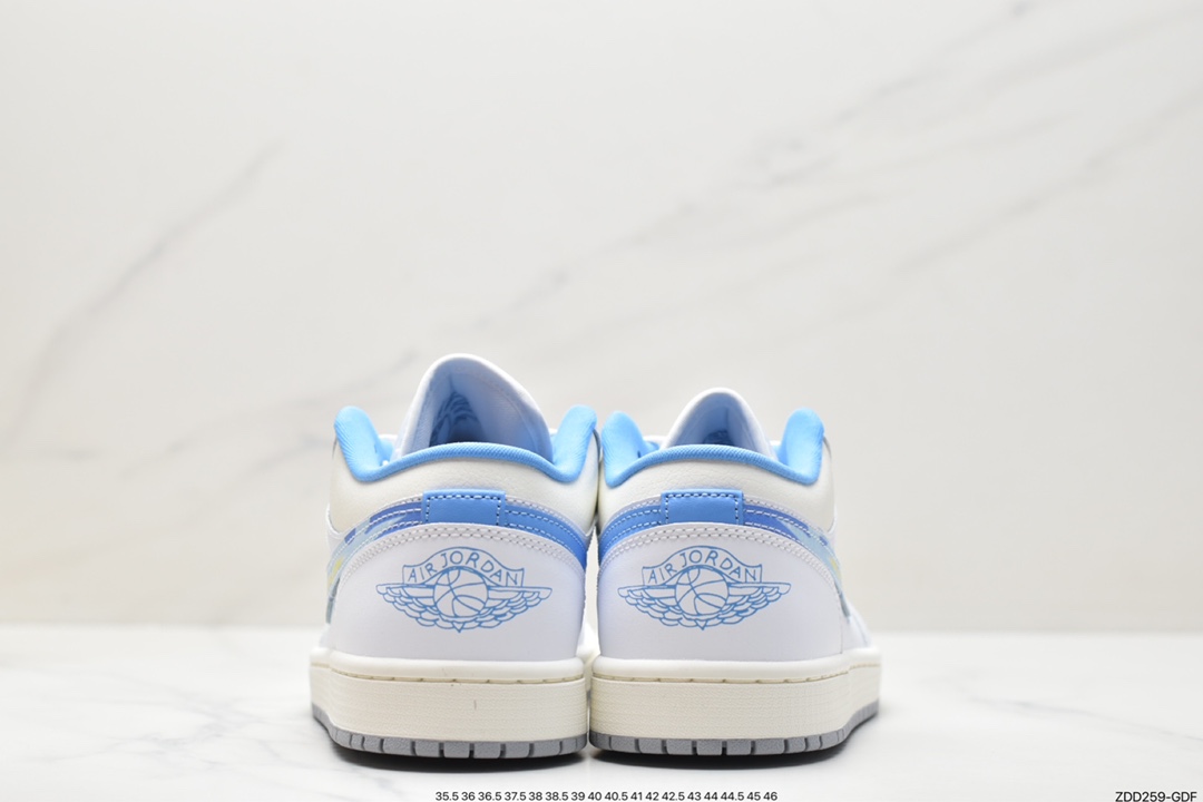 Air Jordan 1 Low Ice Blue Flame Hook FJ7219-441