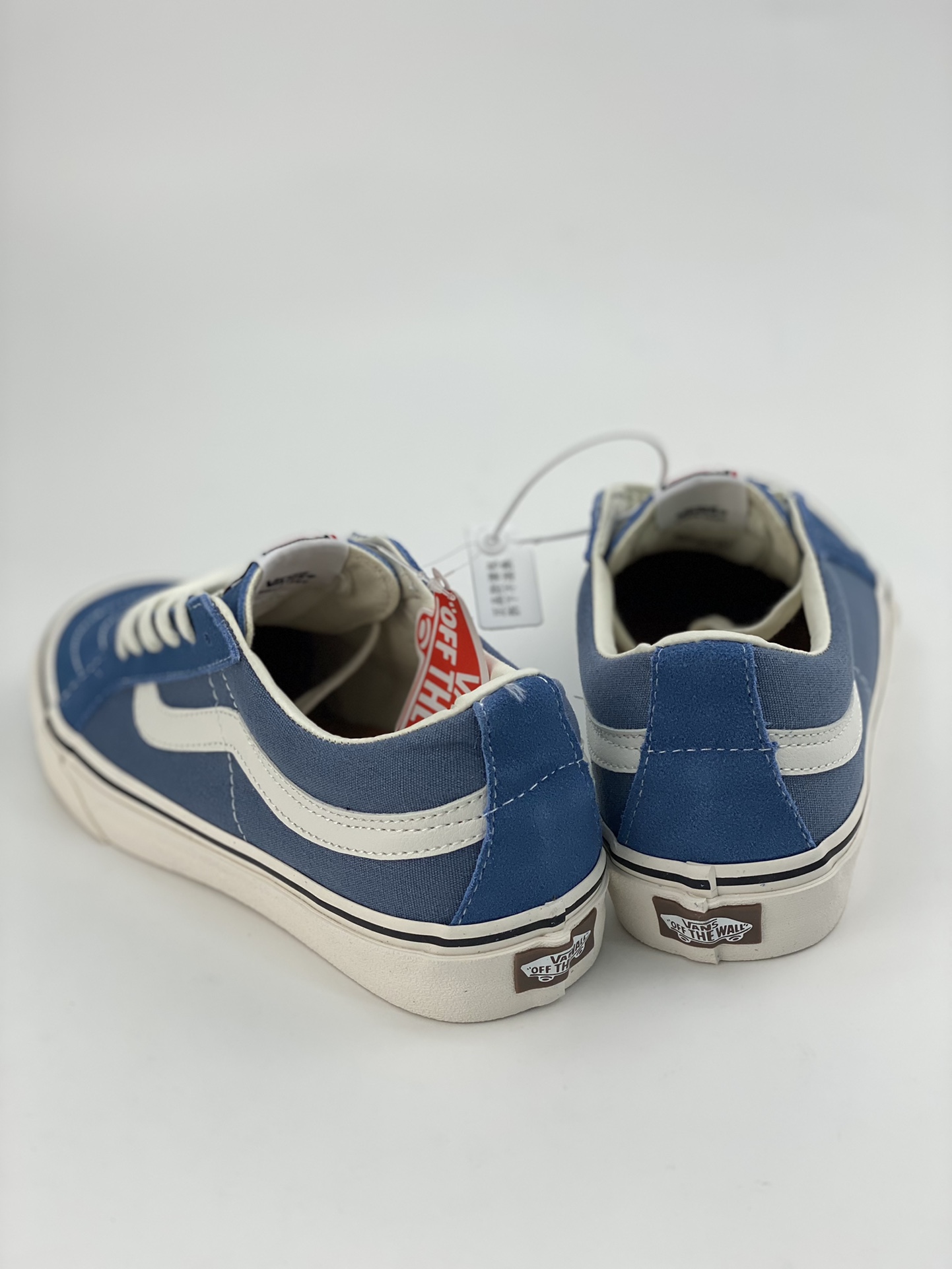 Vans SK8-Low environmentally friendly blue new generation retro contrasting low-cut vulcanized canvas shoes