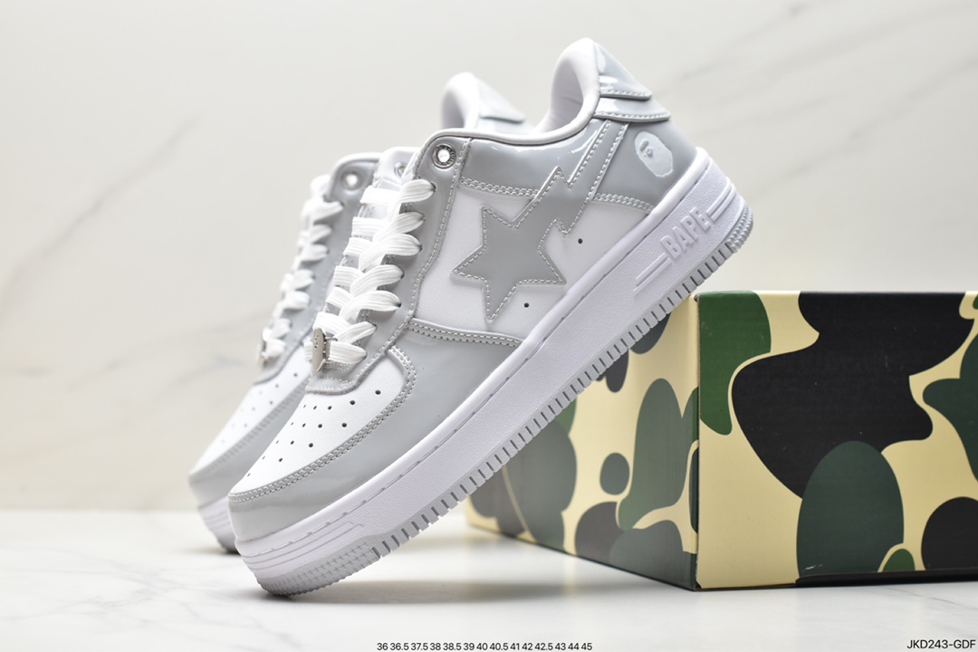 Japan's Harajuku fashion brand A Bathing Ape BAPE Sk8 Sta Low SK8 series low-top casual sports skateboard shoes