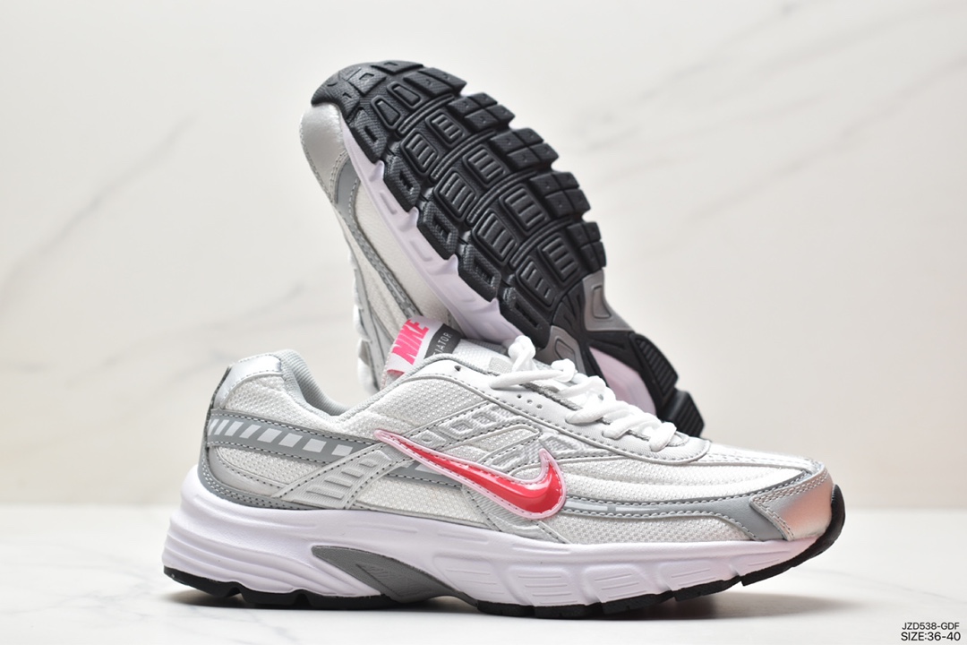 Nike Initiator 2020 retro dad shoes breathable mesh shiny silver wear-resistant anti-slip outsole 394053-101