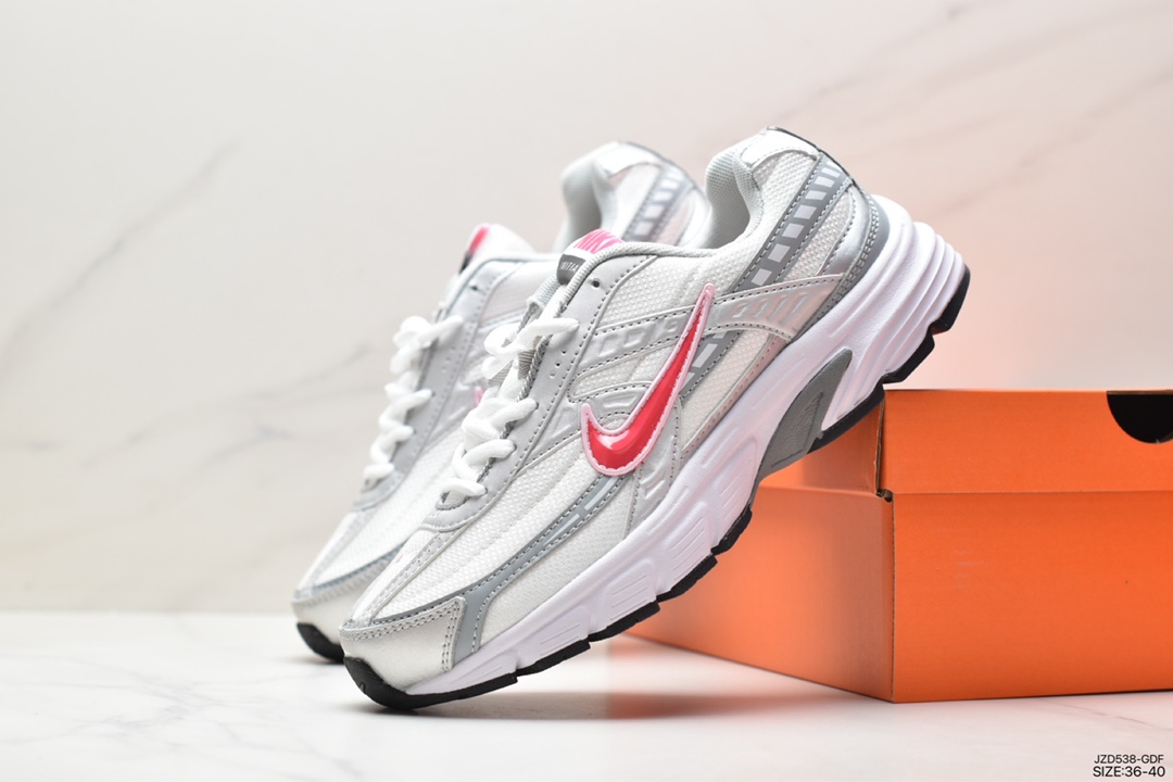 Nike Initiator 2020 retro dad shoes breathable mesh shiny silver wear-resistant anti-slip outsole 394053-101