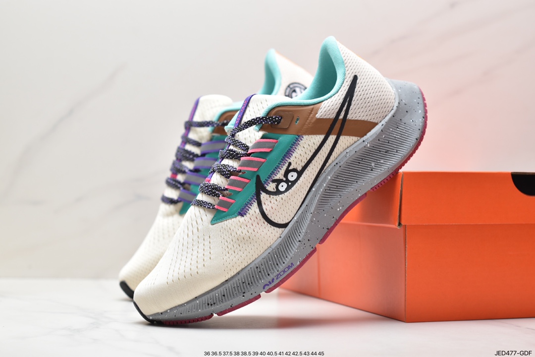 150 Nike Zoom Pegasus 38”Sail White/Yellow/Navy”38代超级飞马涡轮慢跑鞋 DQ5077-141