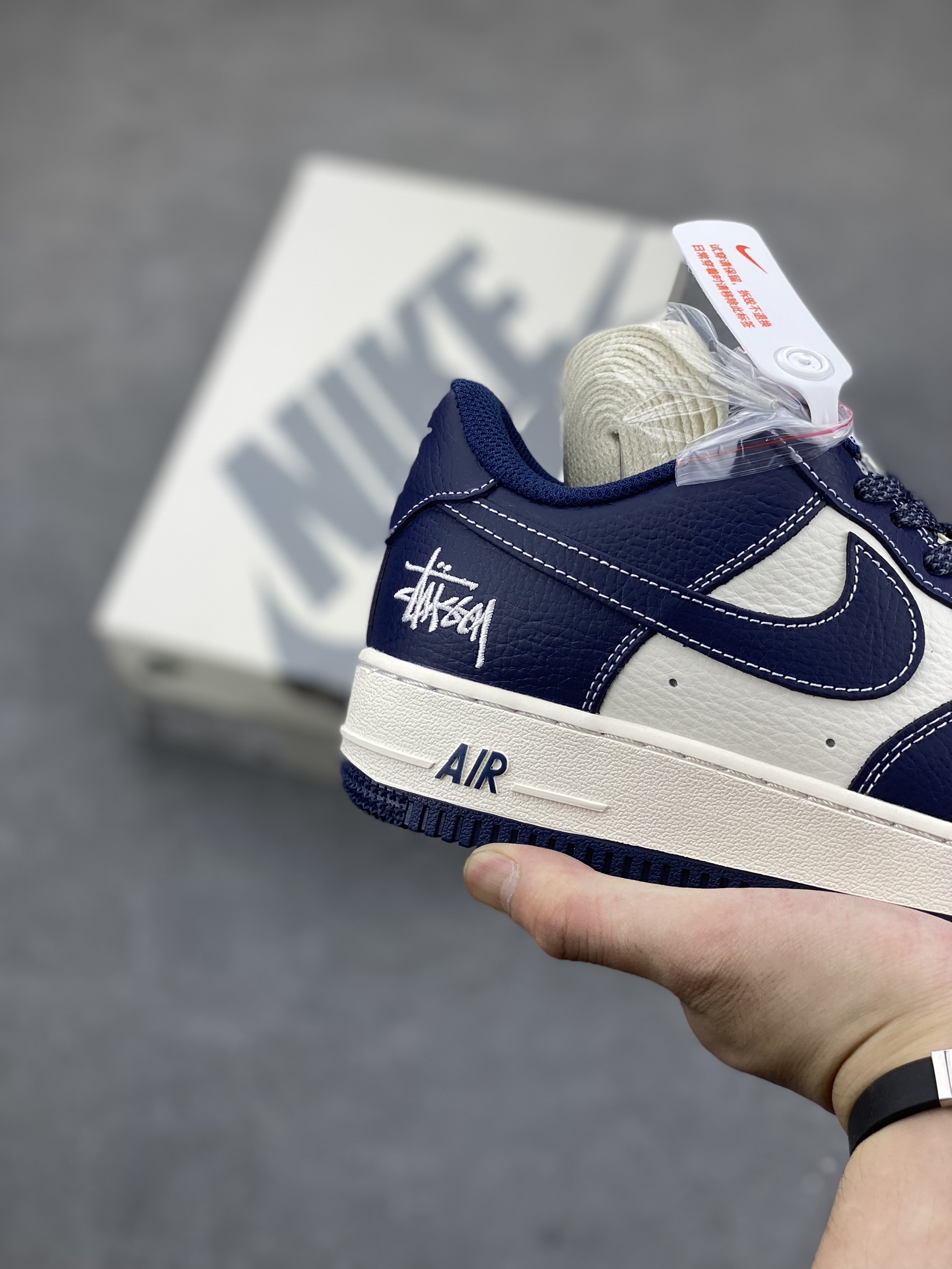 Nike Air Force 1 '07 Low Stussy Deep Ocean Blue Limited Edition Sneakers 6 i1685909679 5043 4