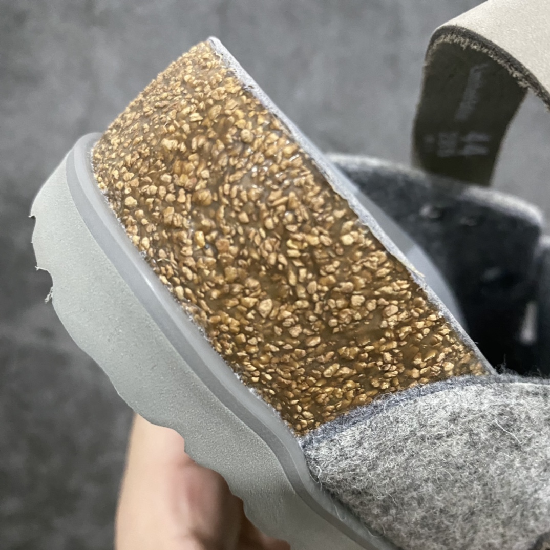 图片[7]-【G版纯原】 Birkenstock 勃肯 x联名 Dior迪奥 Tokio 开发耗时2个多月！ 灰色 真羊毛纤维材质鞋面！ 黑色、沙色 头层牛翻毛皮 ！ TPU圆头包头设计！ 侧面独家开模金属锁扣设计！ 精致原版包装+配件齐全！ 私模开发，非经典勃肯大底！ 尺码： 35-46、超大尺码，外贸特供！-选品中心