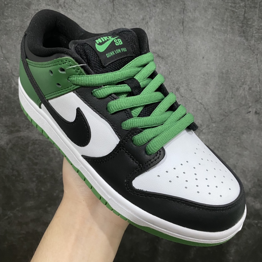 280 【Z版】NK Dunk SB Low 低帮黑绿脚趾 BQ6817-302