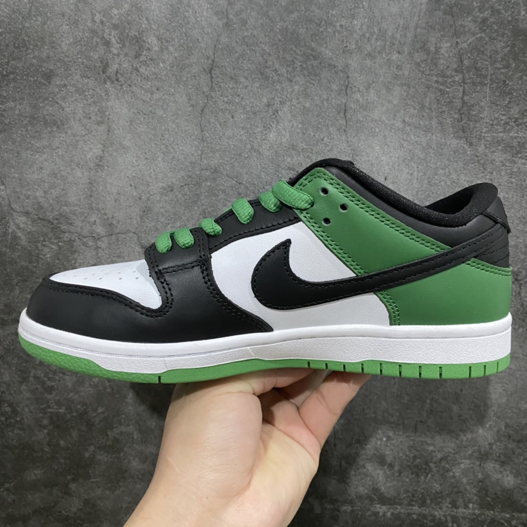 280 【Z版】NK Dunk SB Low 低帮黑绿脚趾 BQ6817-302