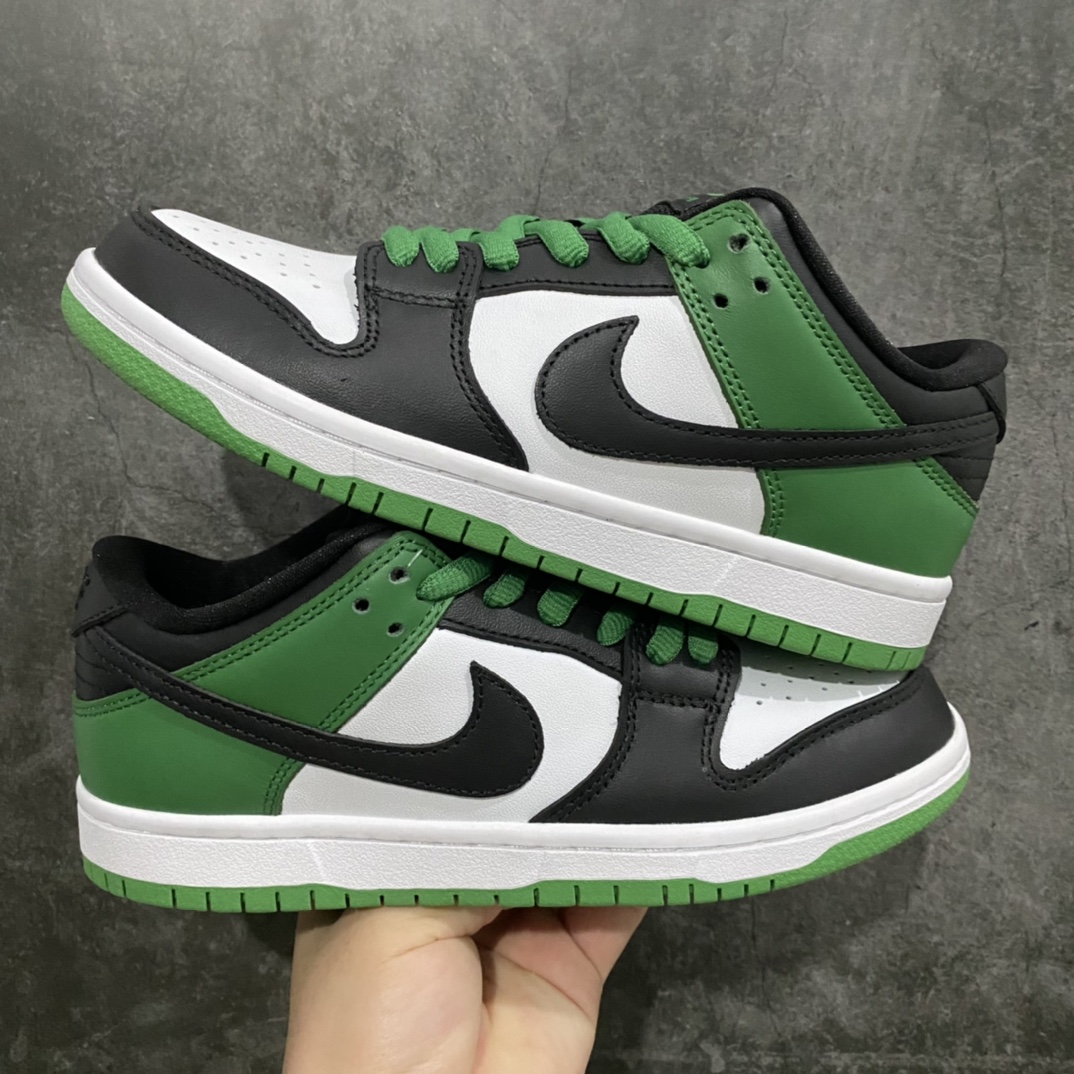 280 【Z版】NK Dunk SB Low 低帮黑绿脚趾 BQ6817-302