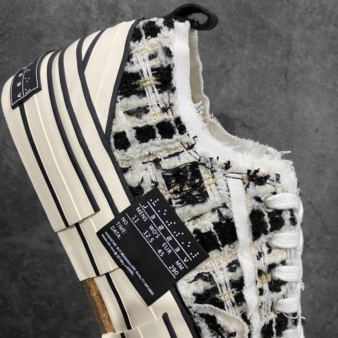 [Wandan Pure Original] Wu Jianhao x Vessel Xiaoxiangfeng woven thick pattern black and white