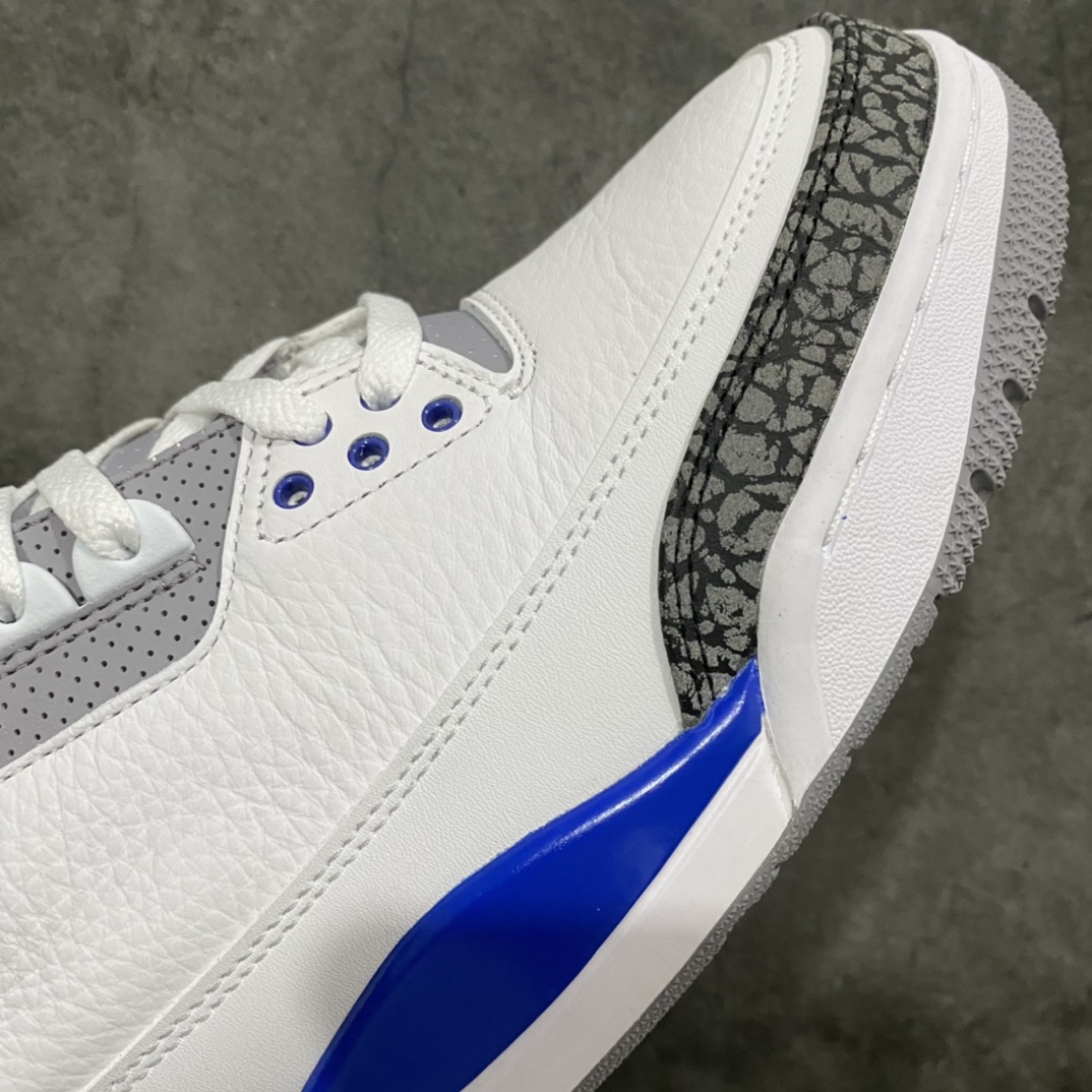 450 【X版纯原】Air Jordan AJ3 Retro 赛车蓝配色 CT8532-145