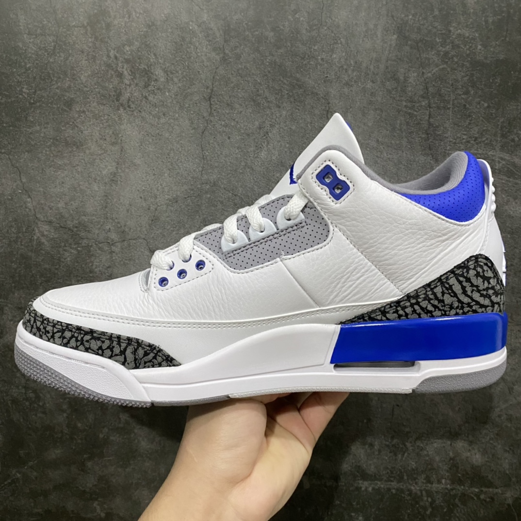 450 【X版纯原】Air Jordan AJ3 Retro 赛车蓝配色 CT8532-145