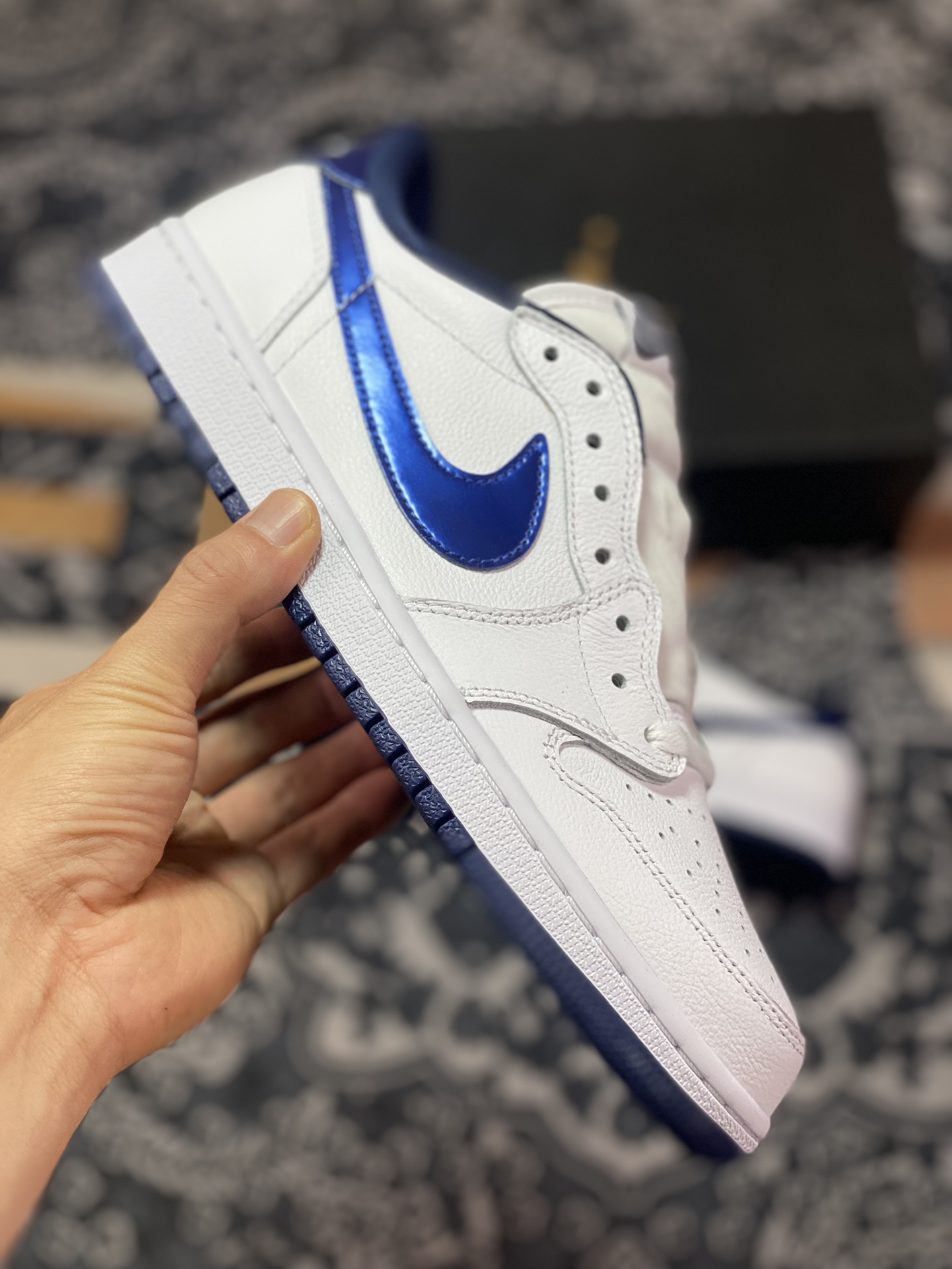 Preferred Air Jordan 1 Retro Low AJ1 Joe 1 low midnight blue OG color matching 705329-106