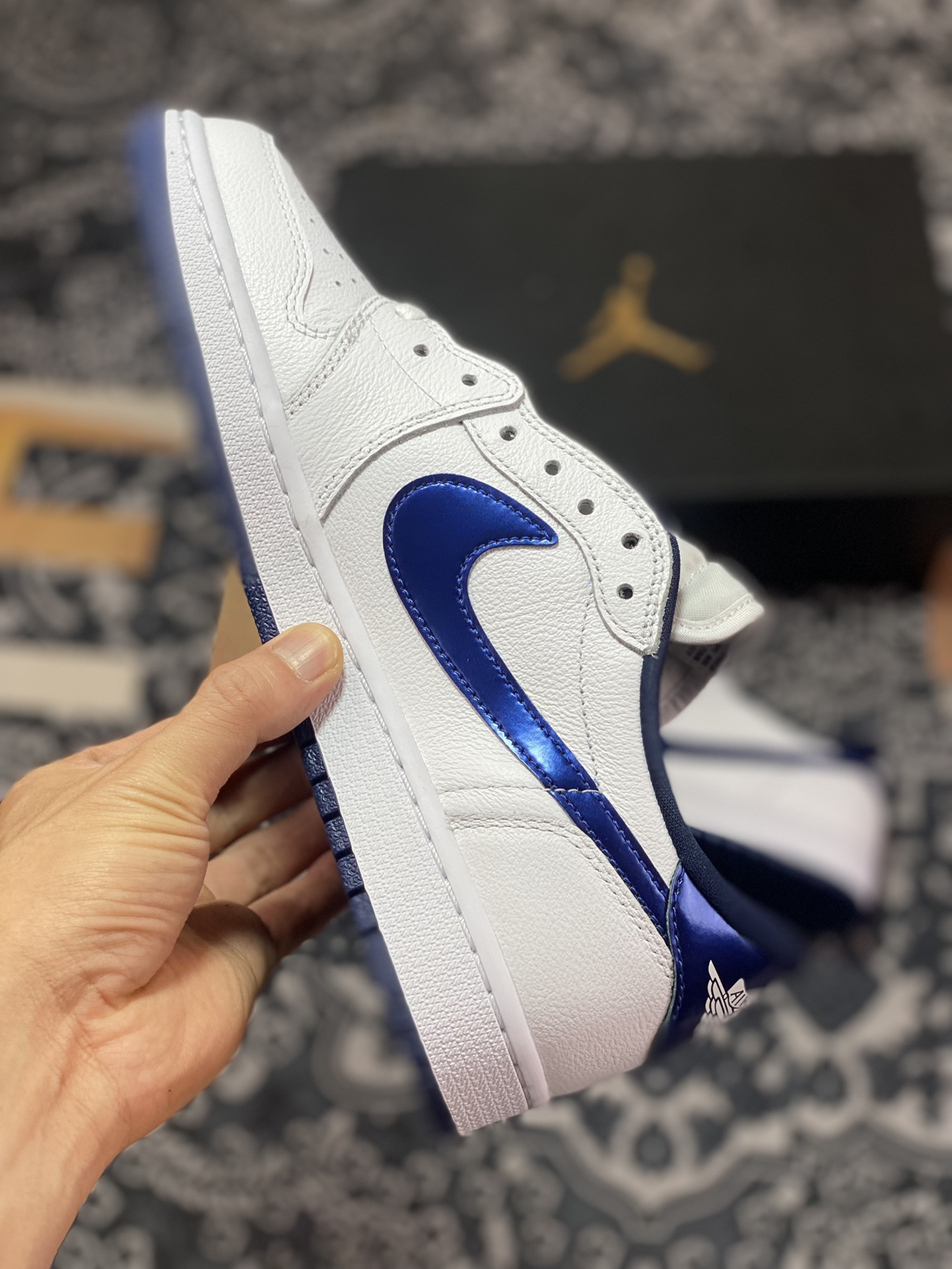 Preferred Air Jordan 1 Retro Low AJ1 Joe 1 low midnight blue OG color matching 705329-106