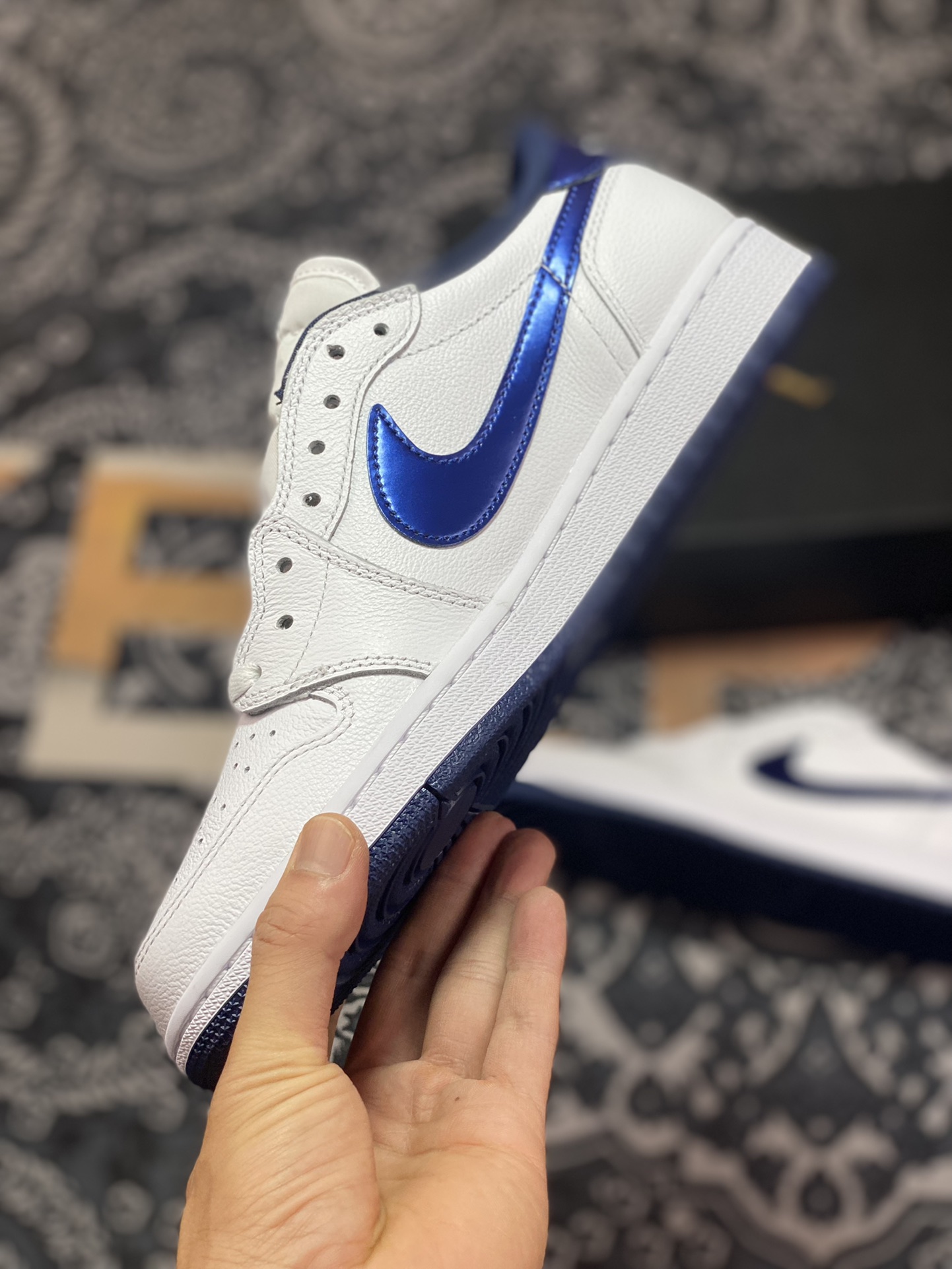 Preferred Air Jordan 1 Retro Low AJ1 Joe 1 low midnight blue OG color matching 705329-106