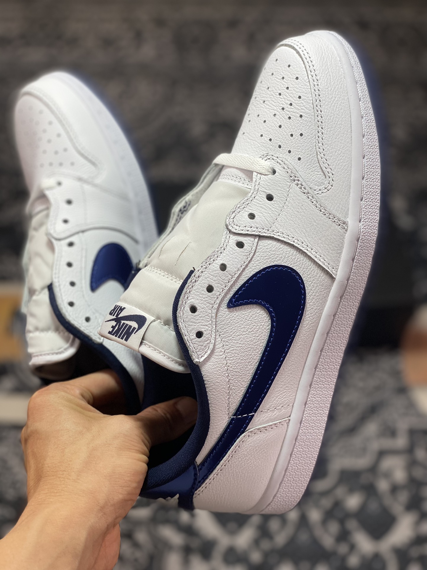 Preferred Air Jordan 1 Retro Low AJ1 Joe 1 low midnight blue OG color matching 705329-106