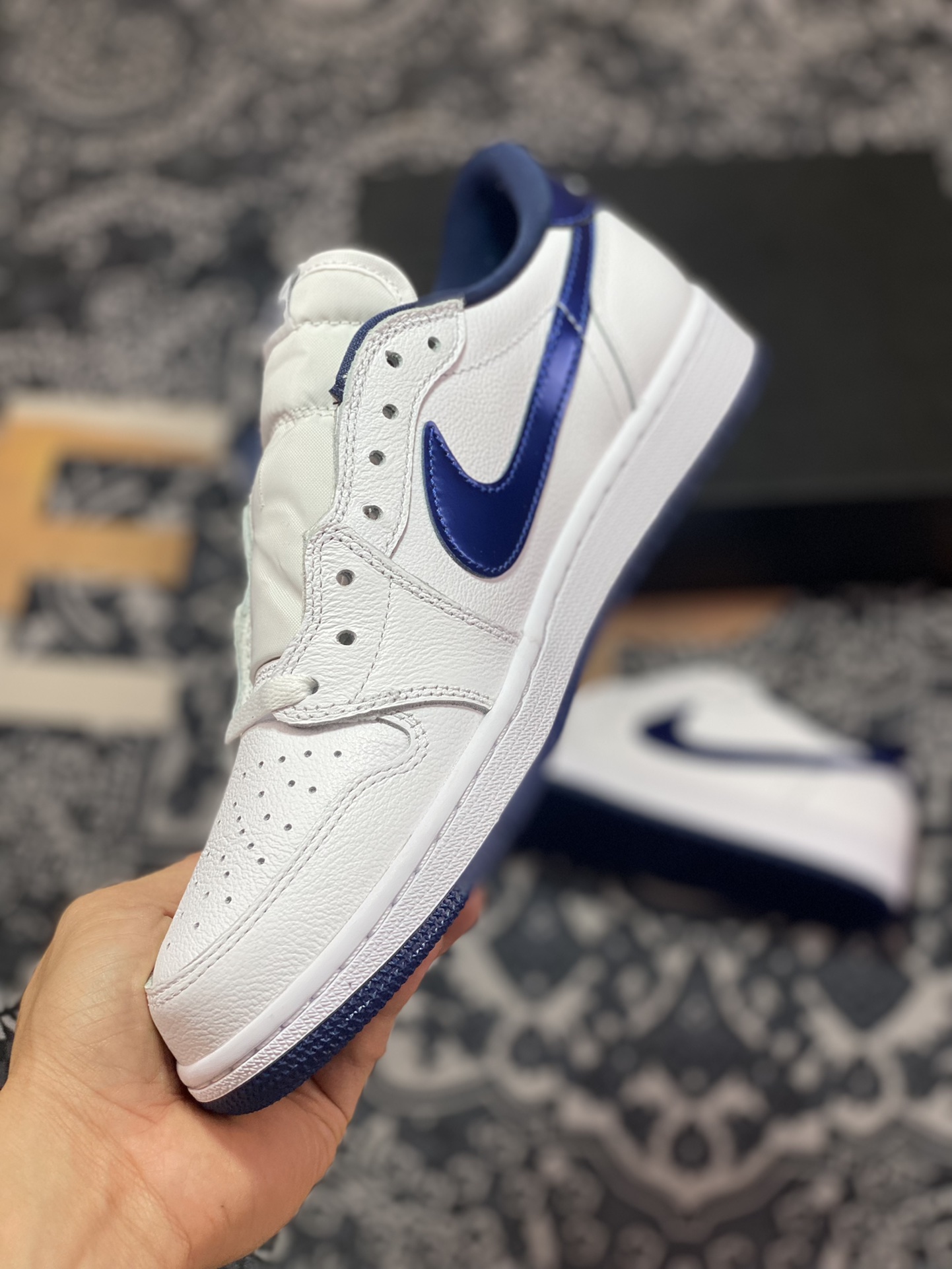 Preferred Air Jordan 1 Retro Low AJ1 Joe 1 low midnight blue OG color matching 705329-106