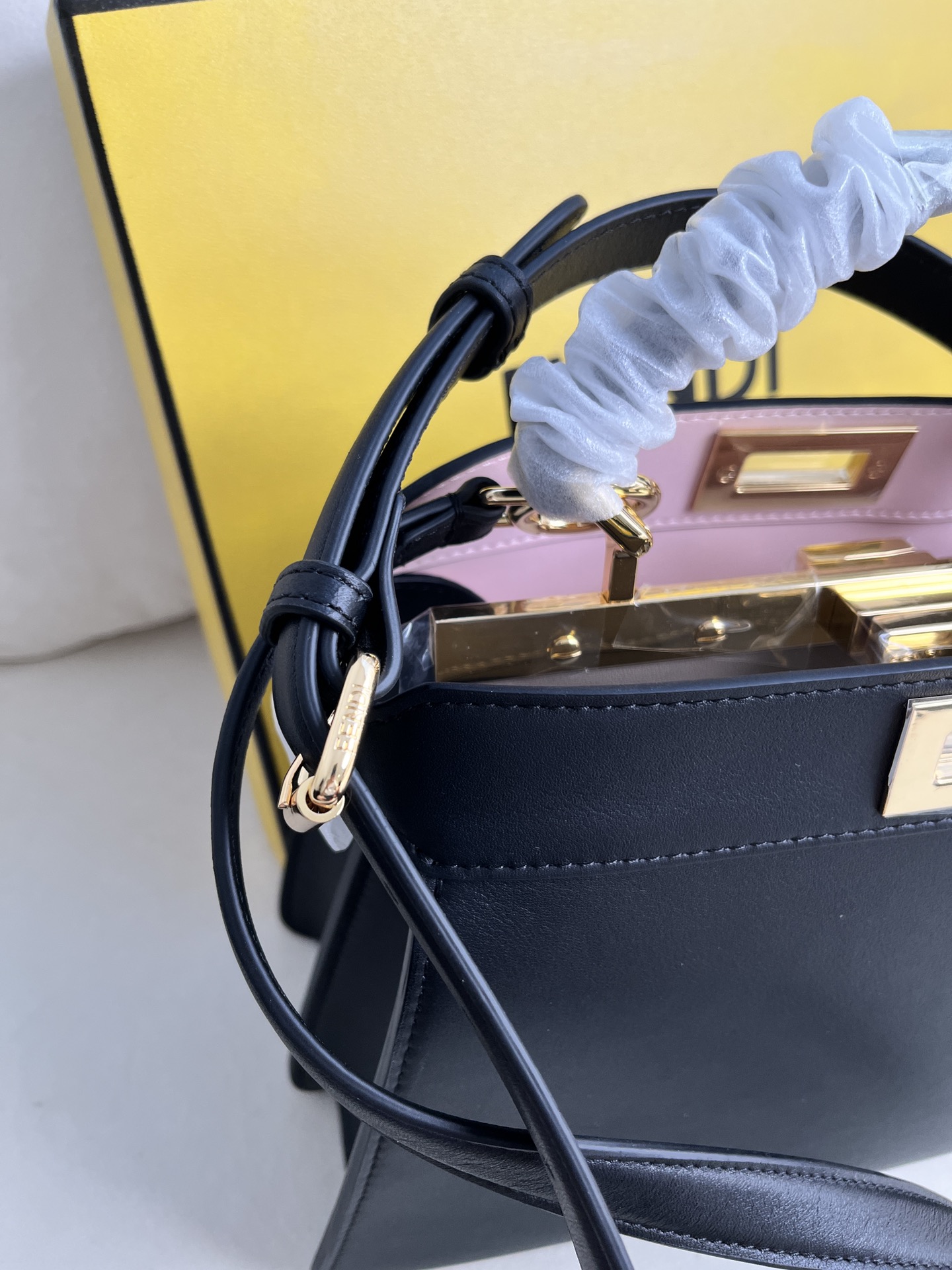 Fendi Peekaboo Iseeu Medium Black Leather Satchel Handbag 6 i1685939801 1177 4