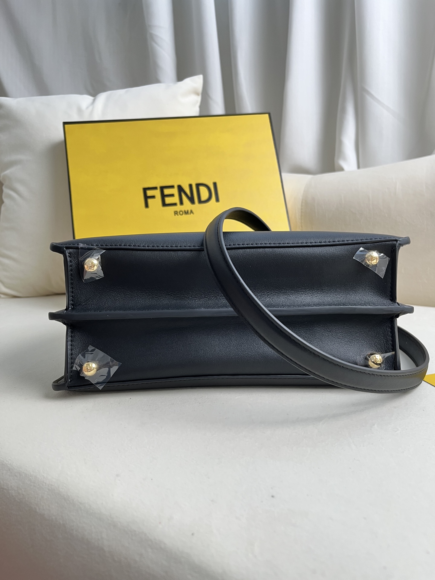 Fendi Peekaboo Iseeu Medium Black Leather Satchel Handbag 10 i1685939801 8383 8