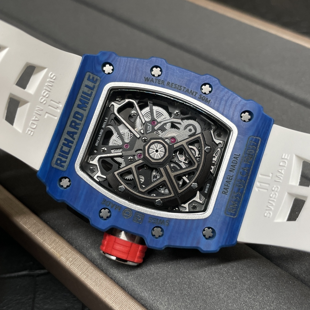 Richard Mille 理查德米勒新款 RM35-03 蓝色碳纤维