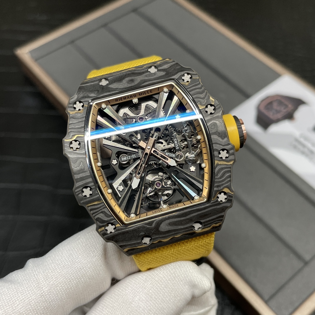 Richard Mille 理查德米勒RM12-01 金碳纤维复合材料 恒动陀飞轮