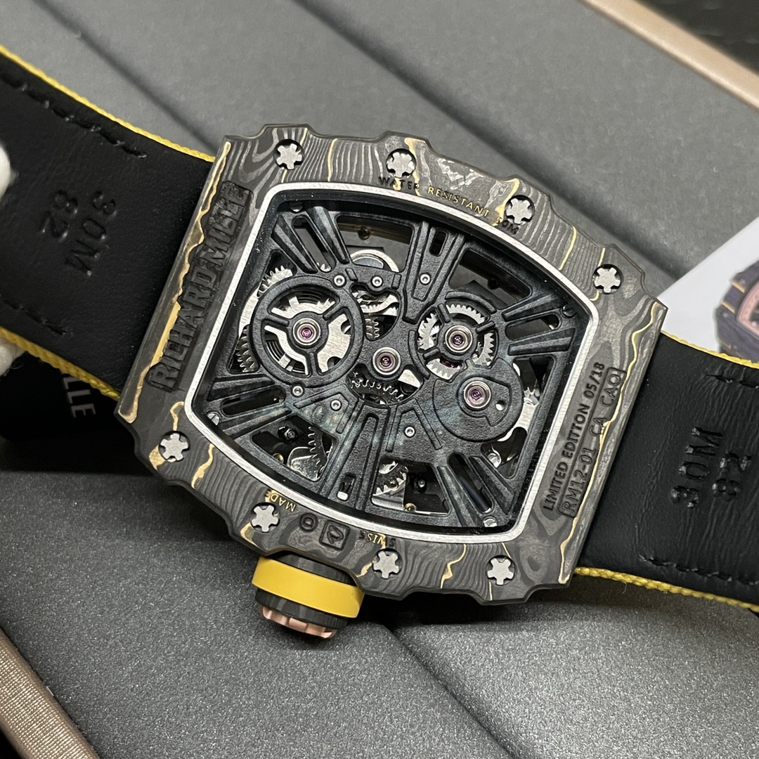 Richard Mille 理查德米勒RM12-01 金碳纤维复合材料 恒动陀飞轮