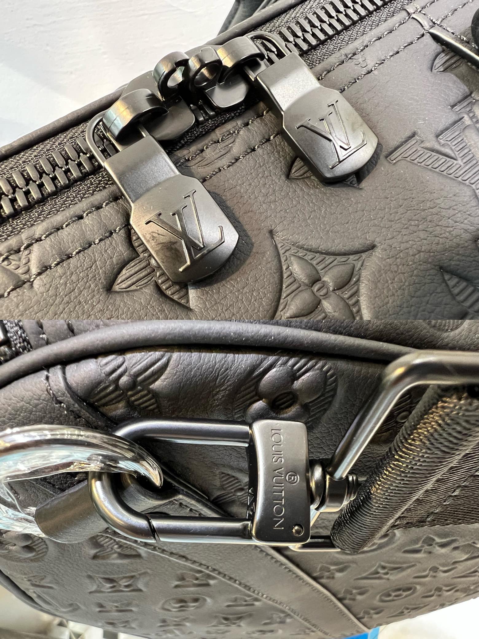 M44810 Keepall Bandoulière 50. Crafted from Monogram Shadow leather - Bag 6