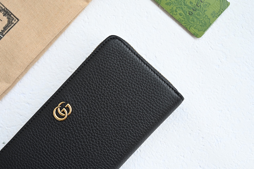 Gucci GG Marmont Black leather long wallet everyday