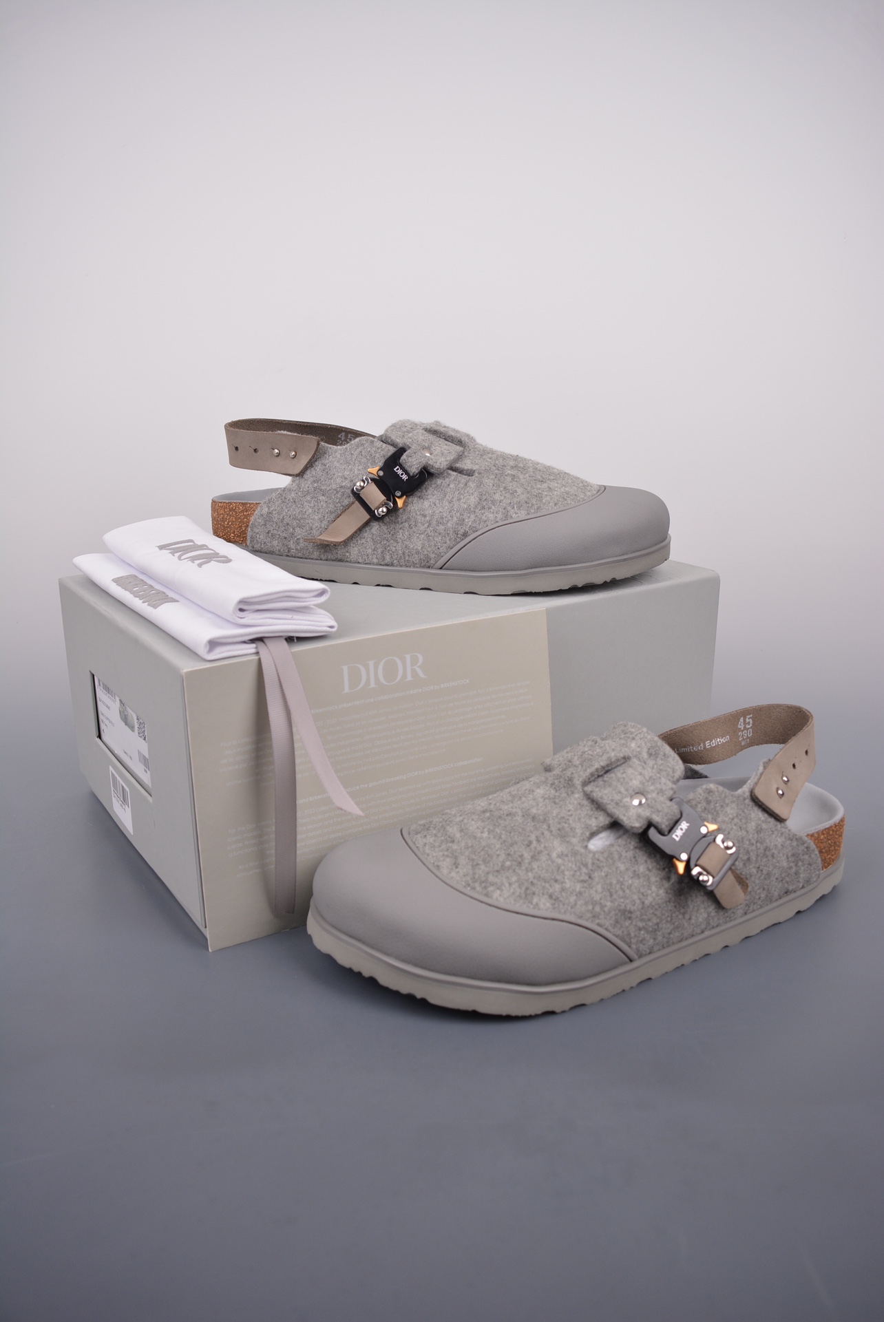 380 迪奥dior 联名x 勃肯birkenstock 机能锁扣设计 神作联名款 日系与先锋的结合体 黑色 1144410