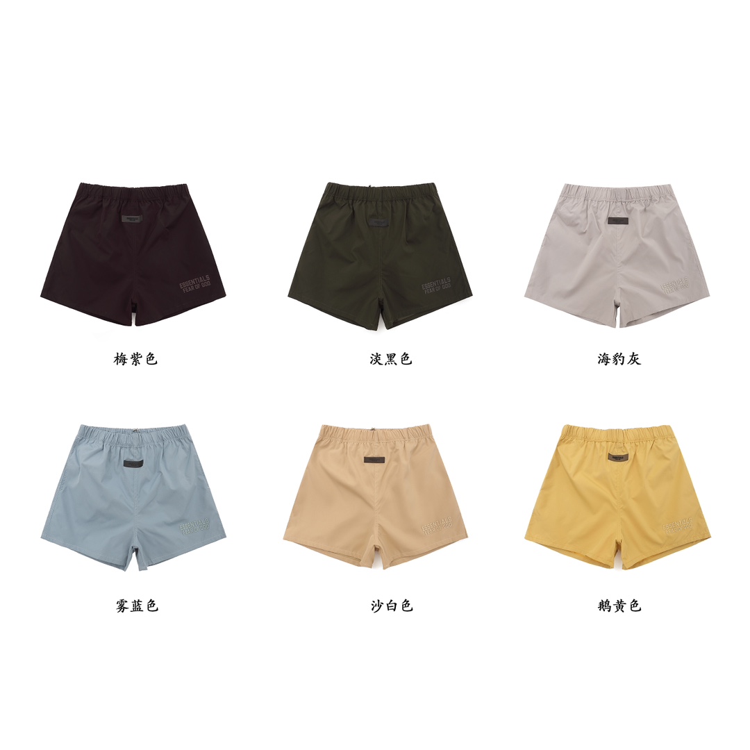 ESSENTIALS FOG第九季沙滩裤短裤尼龙裤
款号：K712#  
颜色：鹅...