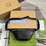 Gucci Copy
 Belt Bags & Fanny Packs Black Cotton Spring/Summer Collection