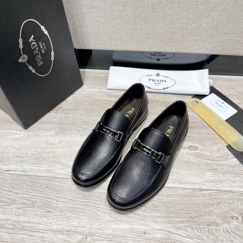 Prada Men's Leather Loafers - Business Casual Dress Shoes Size 38-45