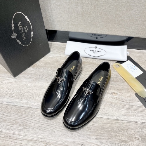 Prada Men's Black Leather Loafers Business Casual Dress Shoes Size 38-45 1 Prada Men's Black Leather Loafers Business Casual Dress Shoes Size 38-45