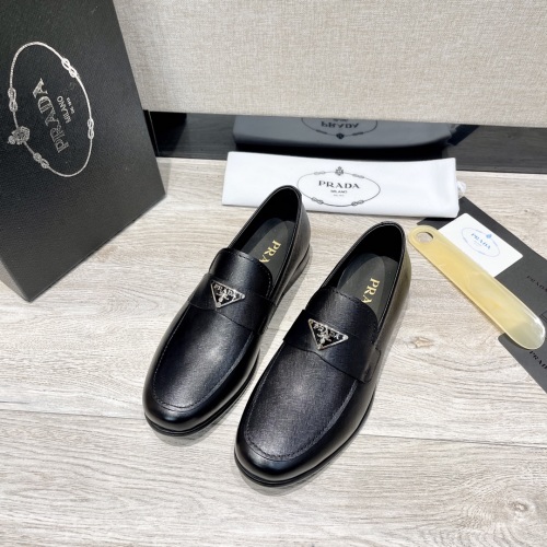 Prada Men's Business Casual Leather Loafers - Ultimate Gentleman Style 1 Prada Men's Business Casual Leather Loafers - Ultimate Gentleman Style