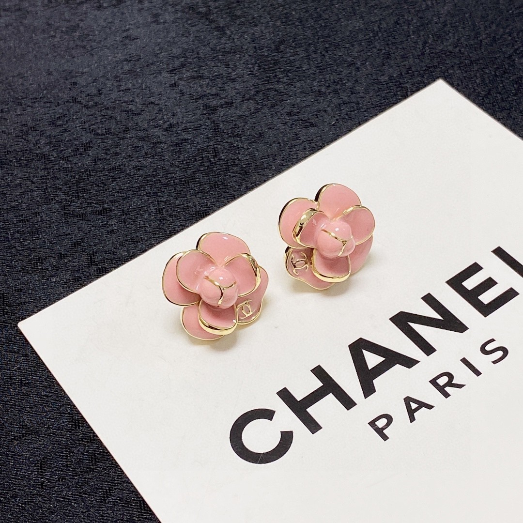 小香新款Chanel香奈儿粉色山茶花
