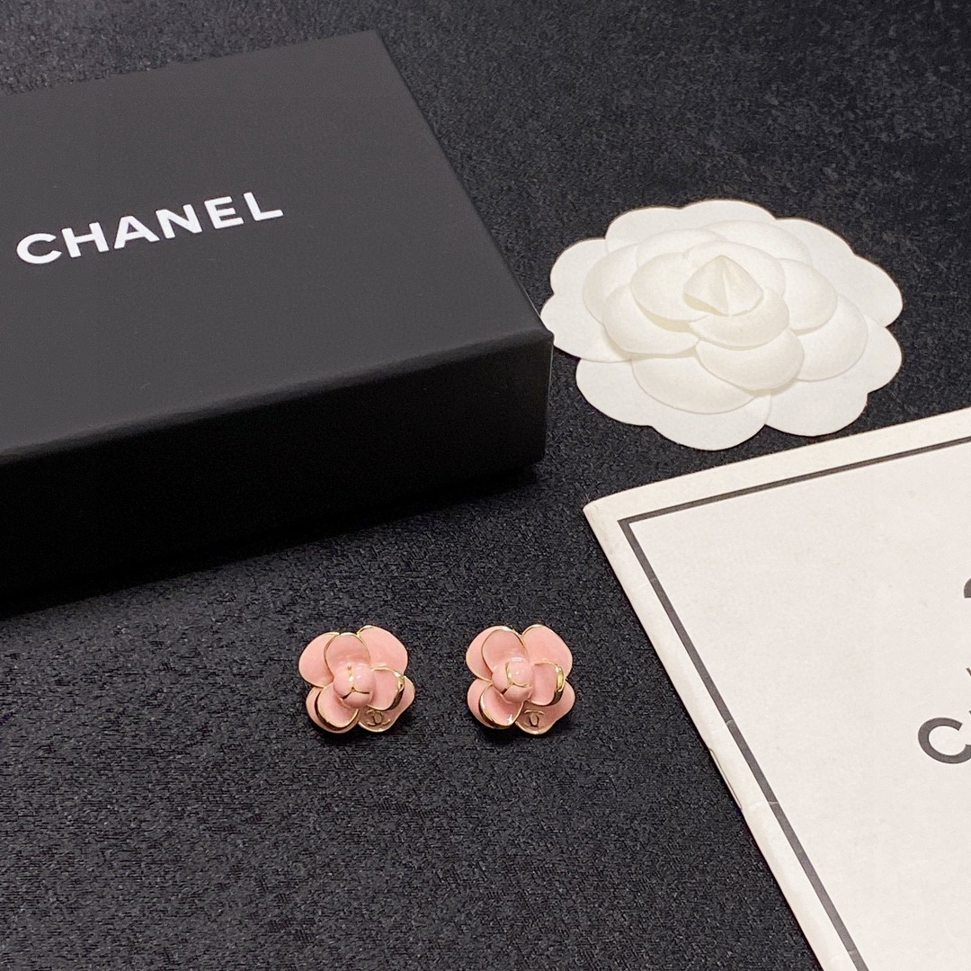 小香新款Chanel香奈儿粉色山茶花